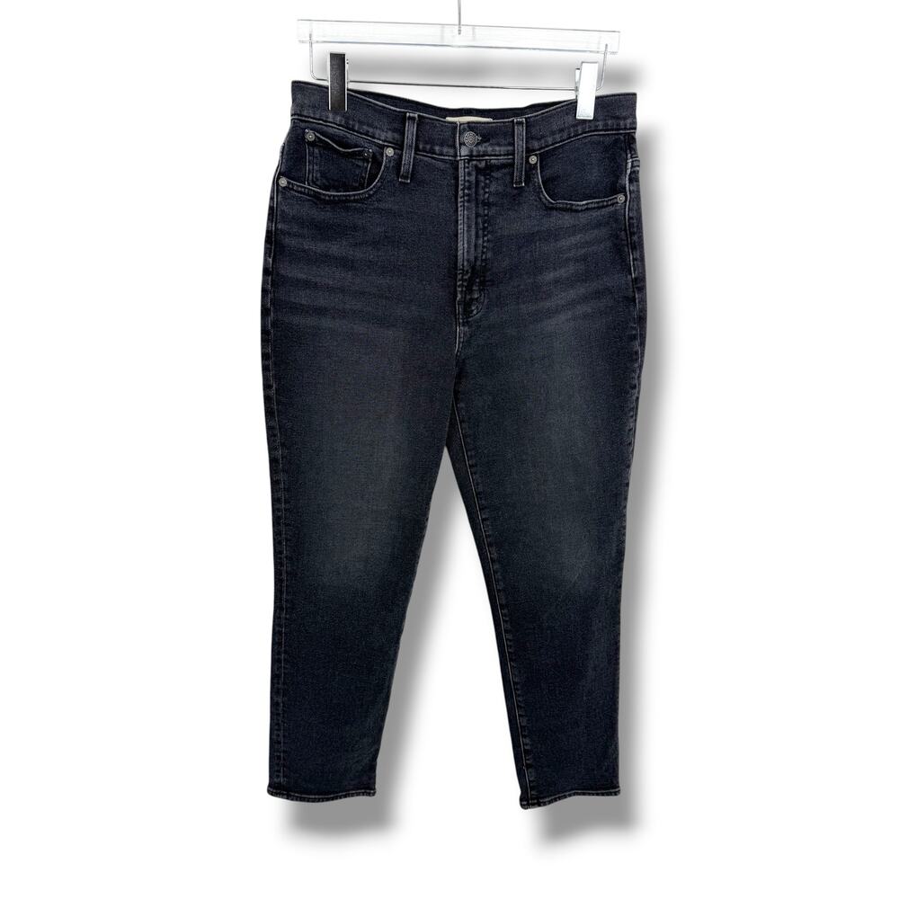 Madewell The Perfect Vintage Jean 30 high rise tapered lunar wash black denim